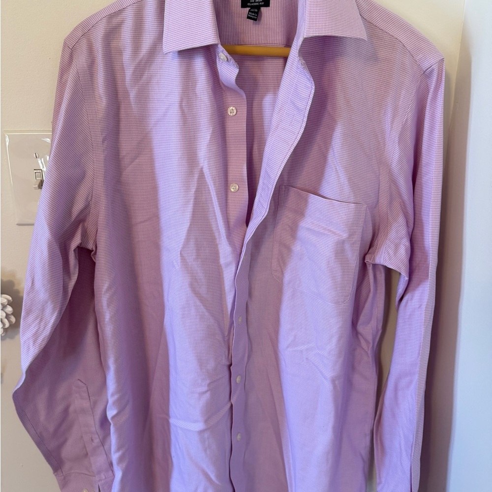 croft & barrow Lavender Button-Up Dress Shirt